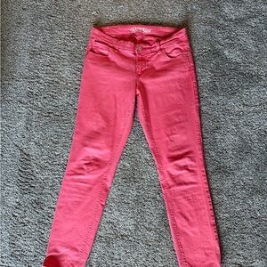 Women's Old Navy Rock Star jeggings size 12 color watermelon Great condition